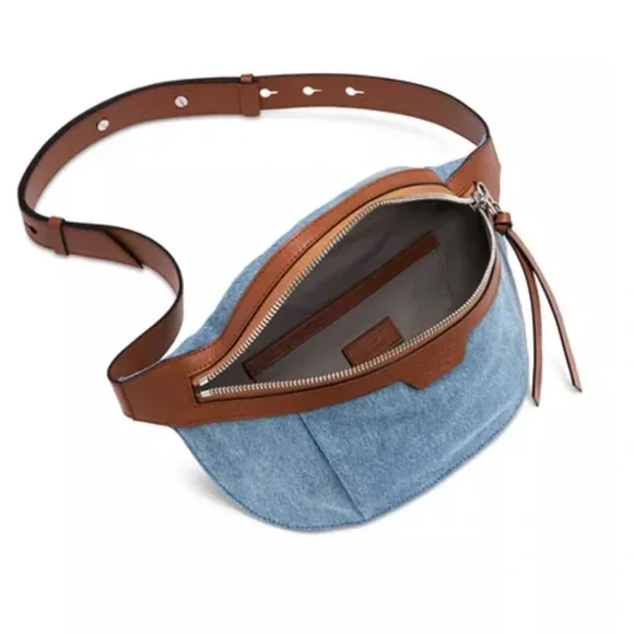 New-rag & bone Commuter Denim Belt Bag beautifully gift wrapped - Picture 4 of 7